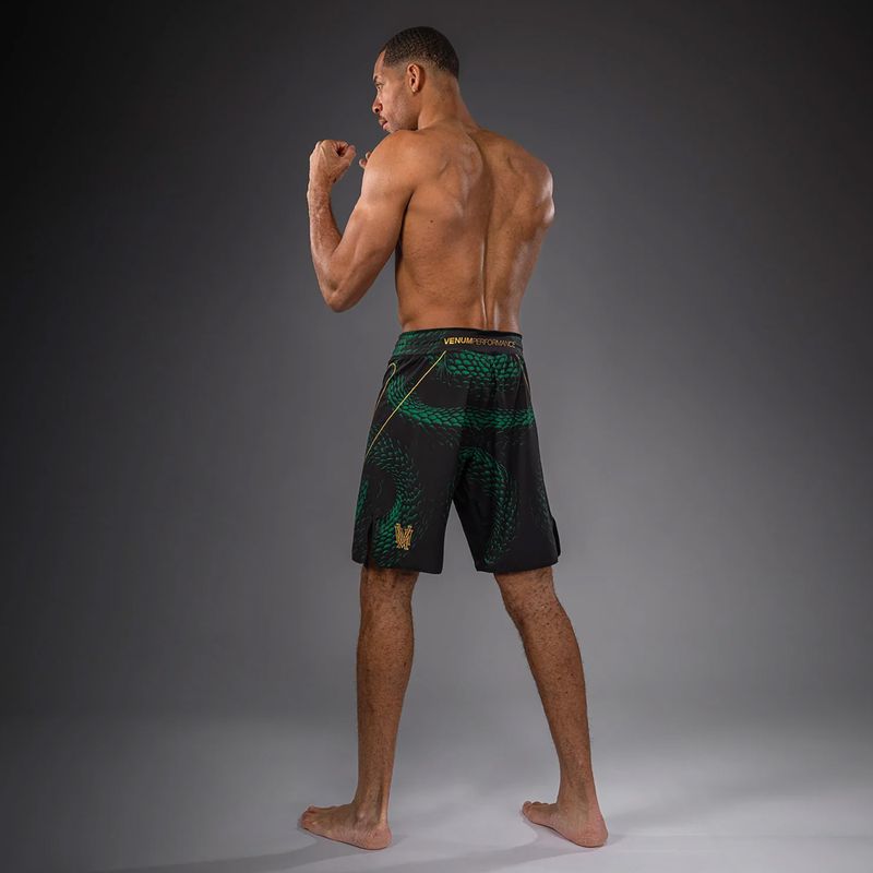 Мъжки тренировъчни шорти Venum Matupa Fightshorts black/green/gold 4
