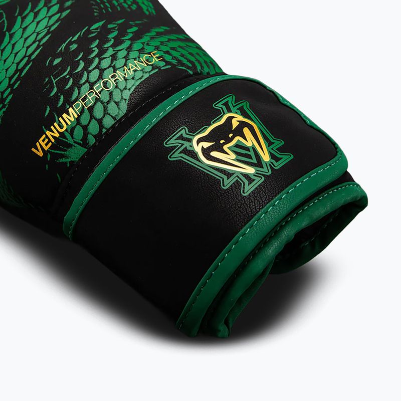 Боксови ръкавици Venum Matupa Boxing black/green/gold 4