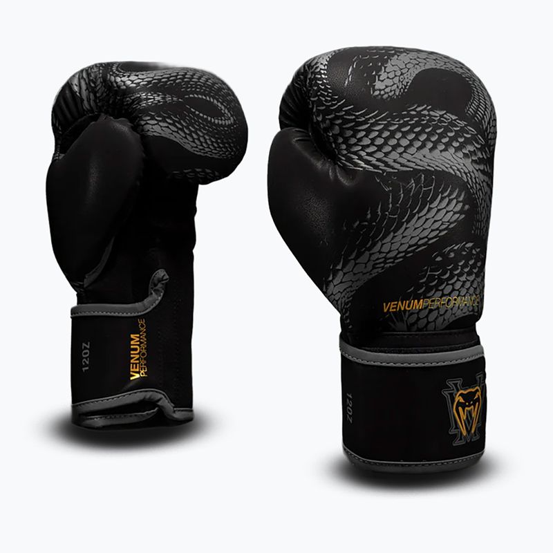 Боксови ръкавици Venum Matupa Boxing black/grey/gold 2