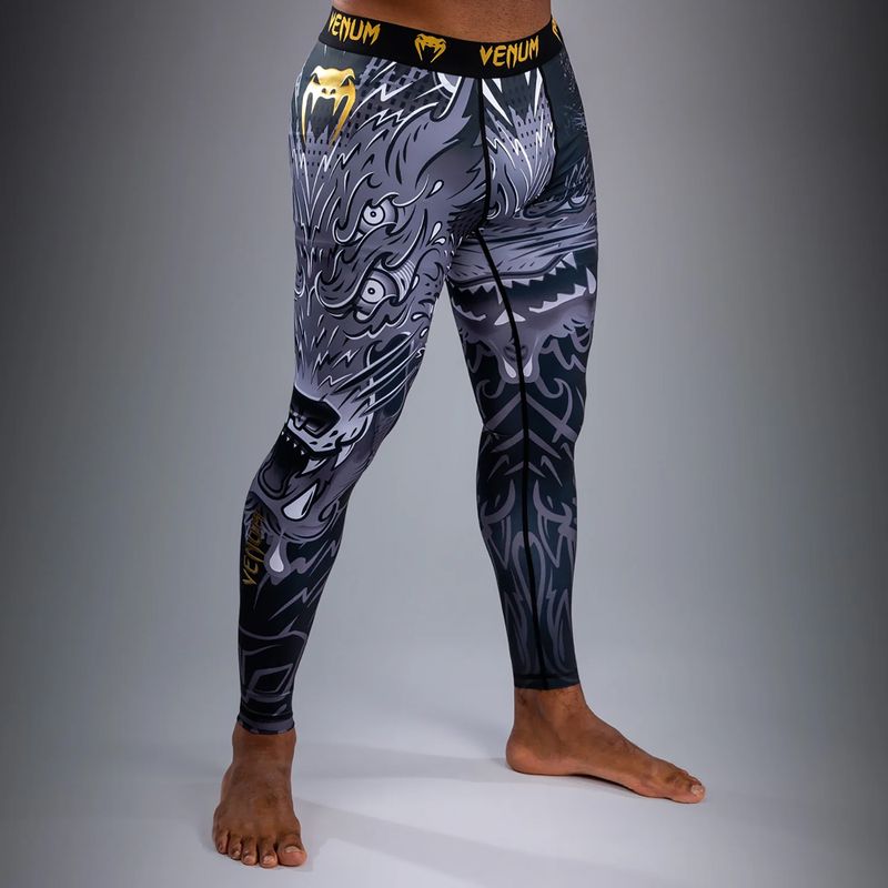 Мъжки клин за тренировка Venum Wolf Atak Spats black/grey 3