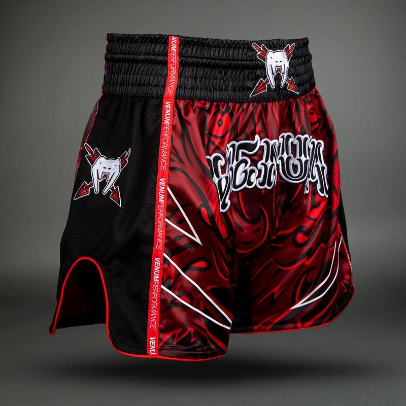 Мъжки шорти за тренировка Venum Wolf Atak Muay Thai Shorts black/red 3