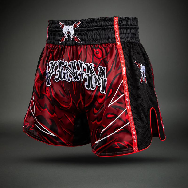 Мъжки шорти за тренировка Venum Wolf Atak Muay Thai Shorts black/red 4