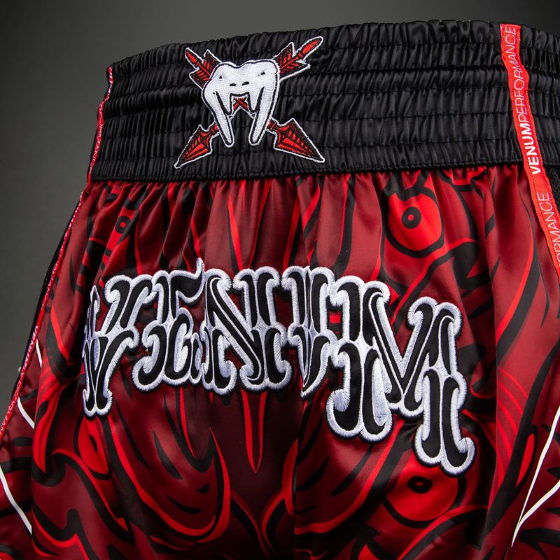 Мъжки шорти за тренировка Venum Wolf Atak Muay Thai Shorts black/red 6