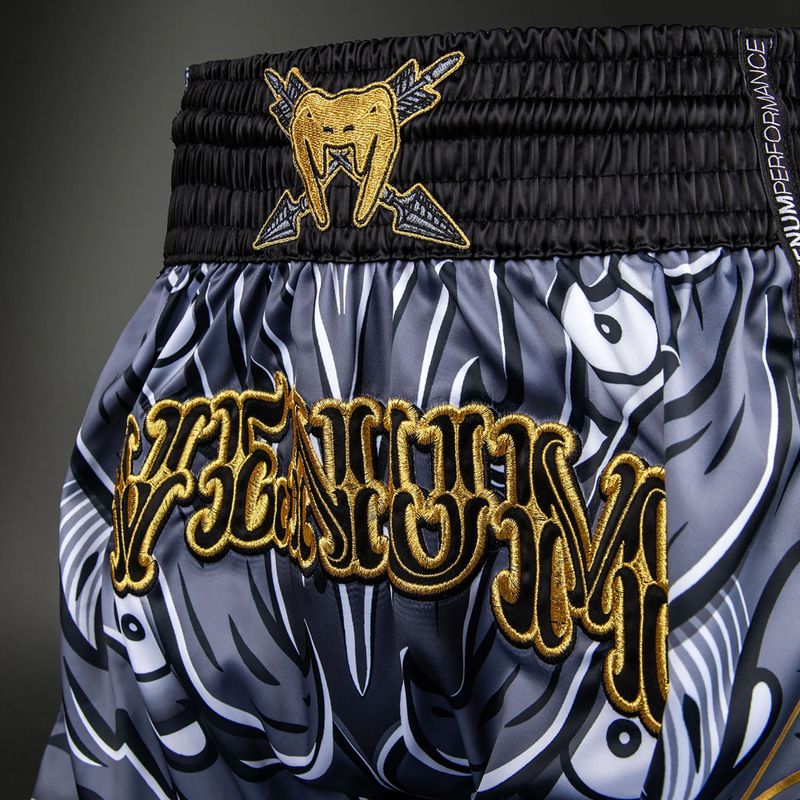 Мъжки шорти за тренировка Venum Wolf Atak Muay Thai Shorts black/grey 4