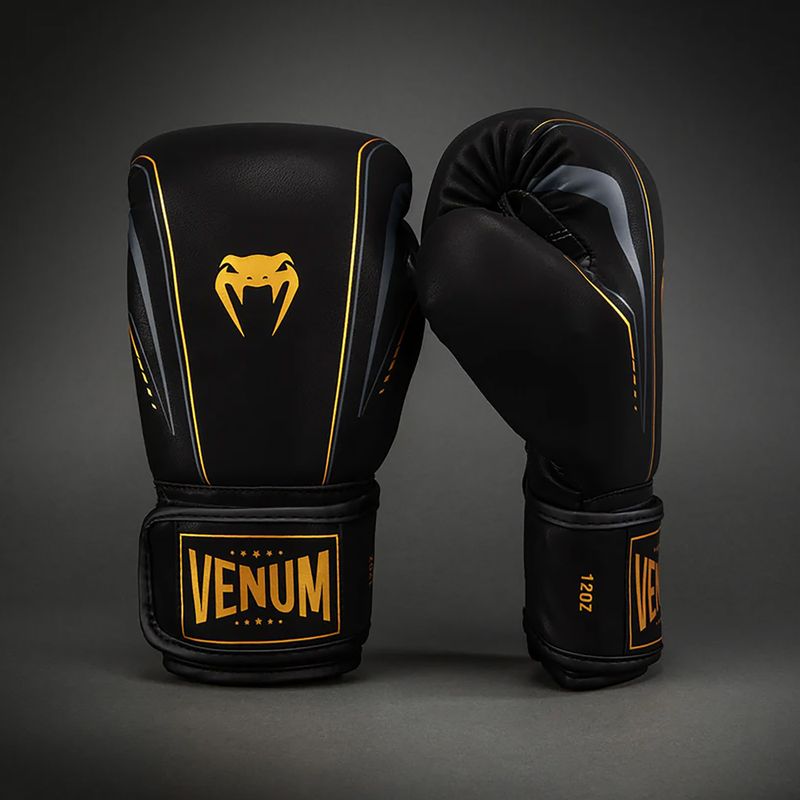 Боксови ръкавици Venum Streamline Boxing black/gold 2