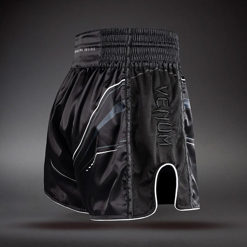 Мъжки тренировъчни шорти Venum Streamline Muay Thai black/white 4