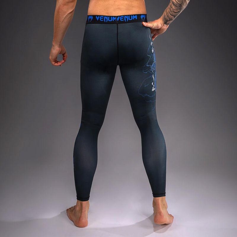 Мъжки тренировъчен клин Venum Thunder Dragon Spats Black/Royal Blue 3