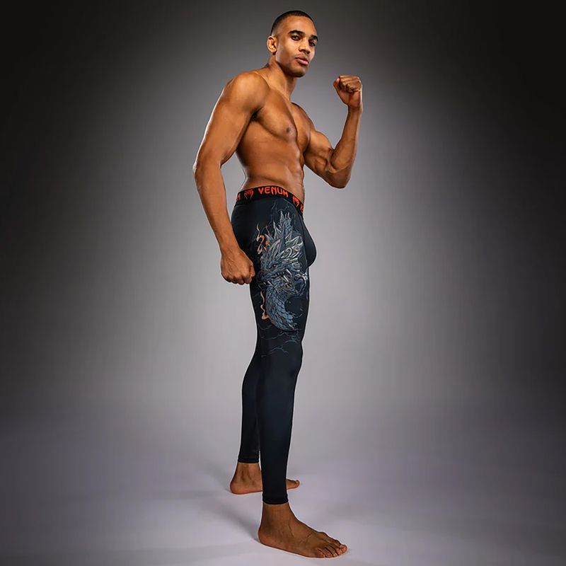 Мъжки тренировъчен клин Venum Thunder Dragon Spats Black/Grey/Copper 3