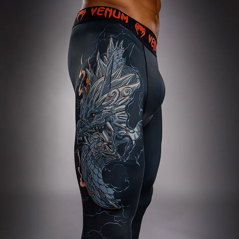 Мъжки тренировъчен клин Venum Thunder Dragon Spats Black/Grey/Copper 5