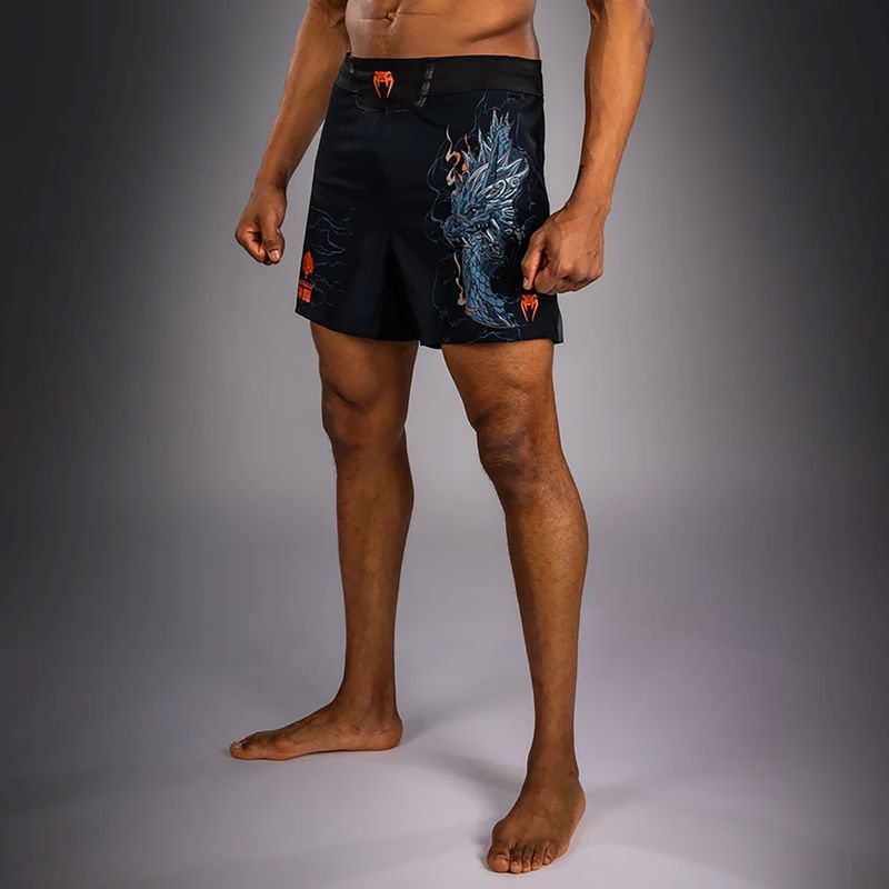 Мъжки тренировъчни шорти Venum Thunder Dragon Black/Grey/Copper 4