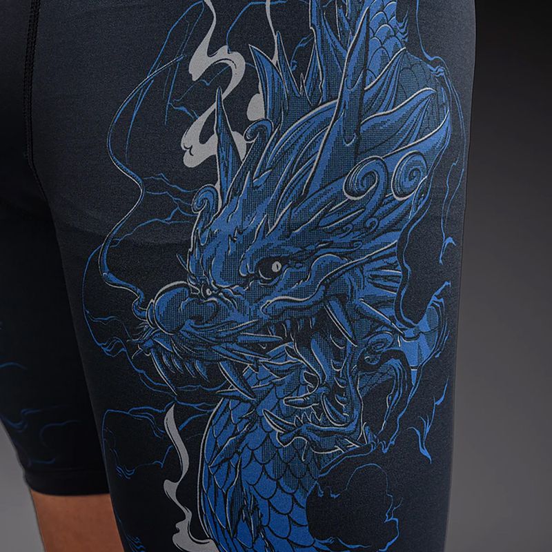 Мъжки тренировъчни шорти Venum Thunder Dragon Vale Tudo Black/Royal Blue 6