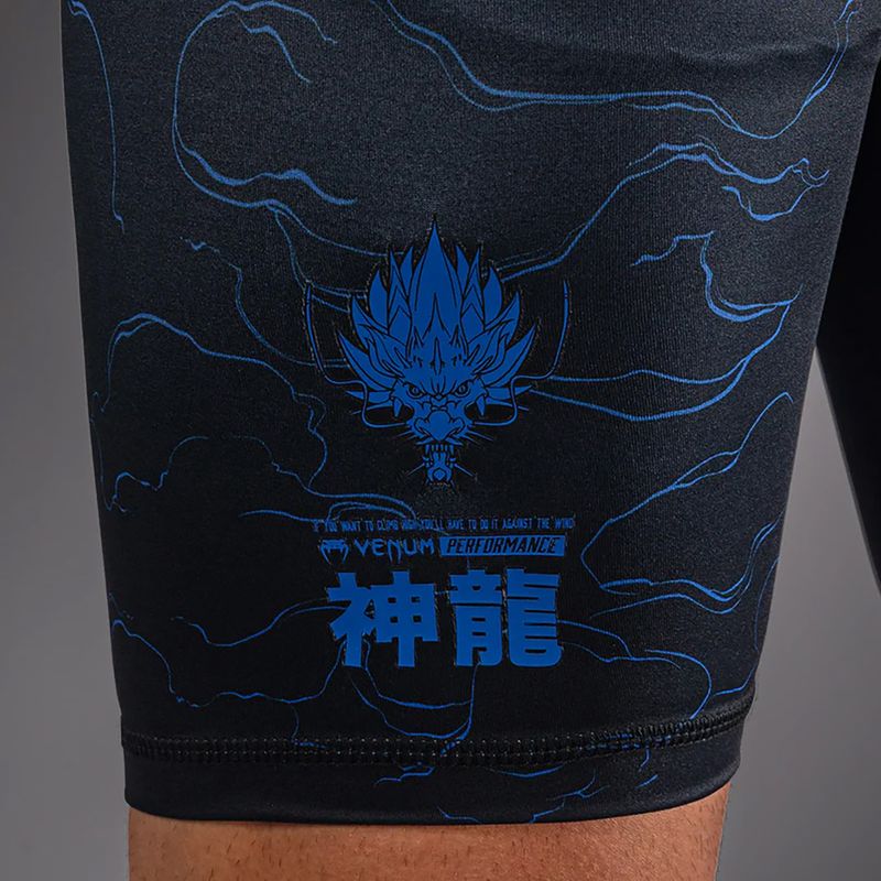 Мъжки тренировъчни шорти Venum Thunder Dragon Vale Tudo Black/Royal Blue 7