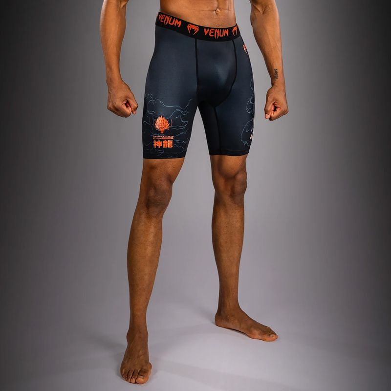 Мъжки тренировъчни шорти Venum Thunder Dragon Vale Tudo Black/Grey/Copper 5