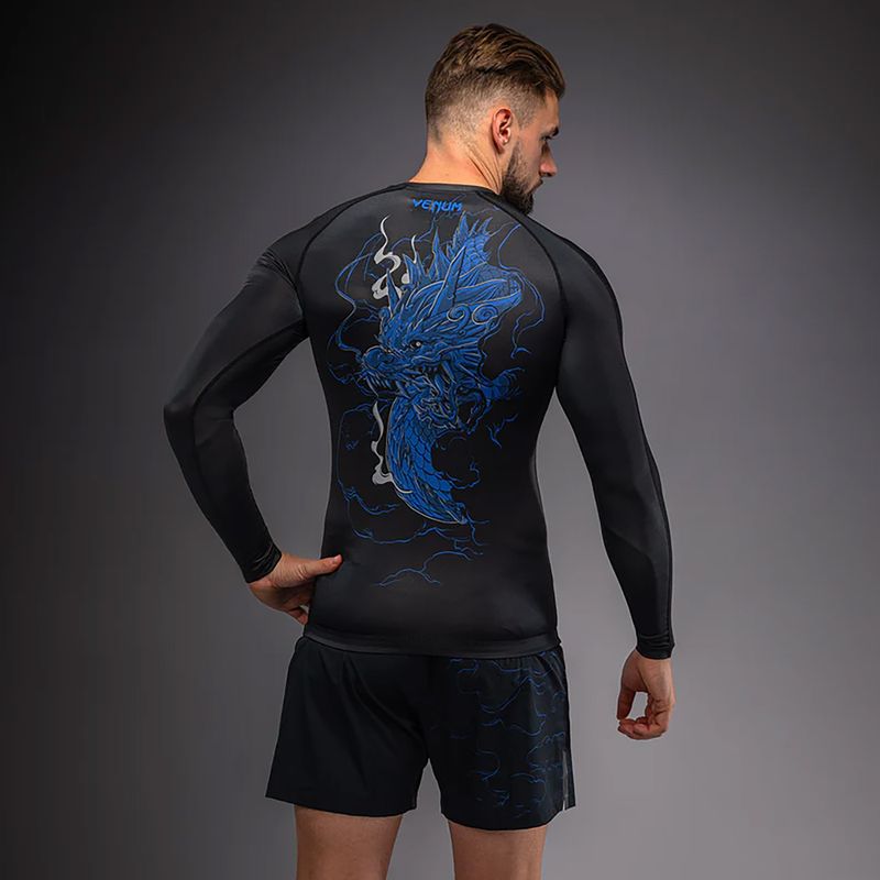 Мъжка блуза с дълъг ръкав за водни спортове Venum Thunder Dragon black/royal blue 2