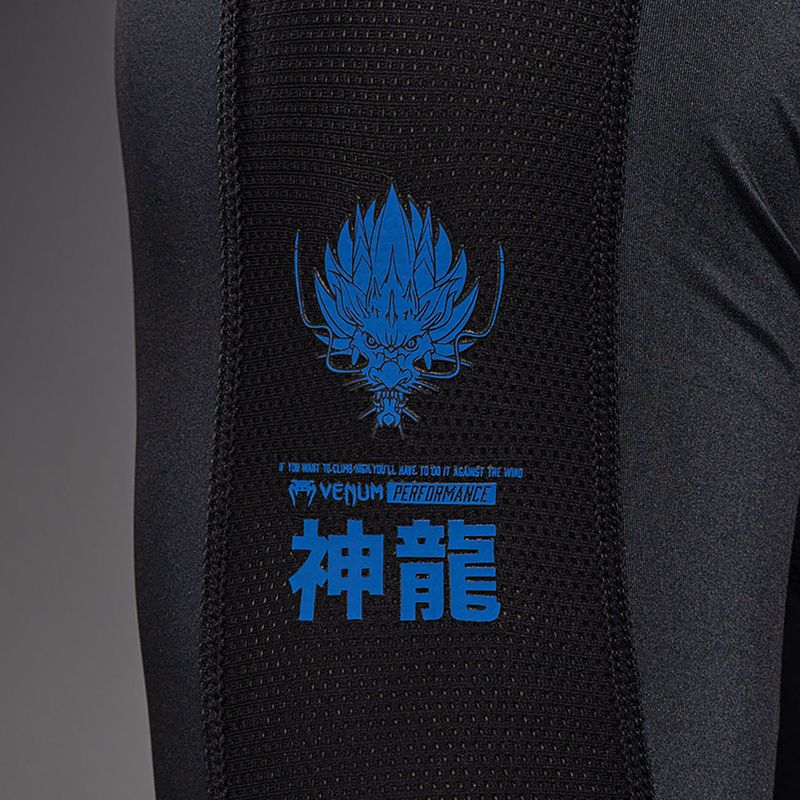 Рашгард с дълъг ръкав Venum Thunder Dragon black/royal blue 6