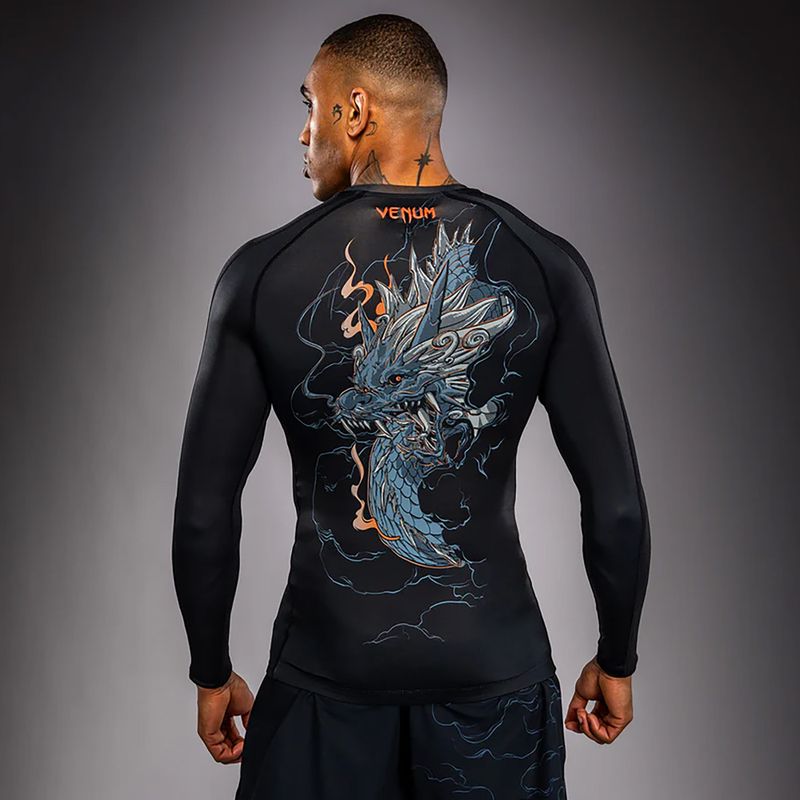 Мъжка блуза с дълъг ръкав за водни спортове Venum Thunder Dragon black/grey/copper 2
