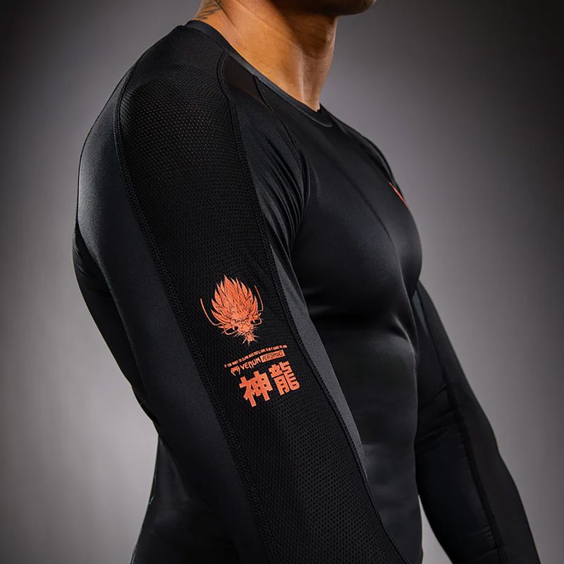 Мъжка блуза с дълъг ръкав за водни спортове Venum Thunder Dragon black/grey/copper 7
