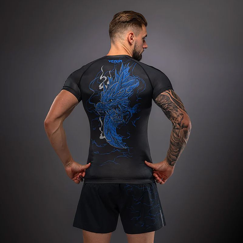Мъжки рашгард Venum Thunder Dragon black/royal blue 2