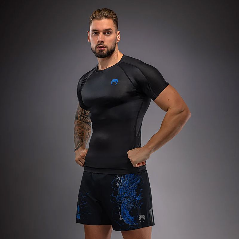 Мъжки рашгард Venum Thunder Dragon black/royal blue 4
