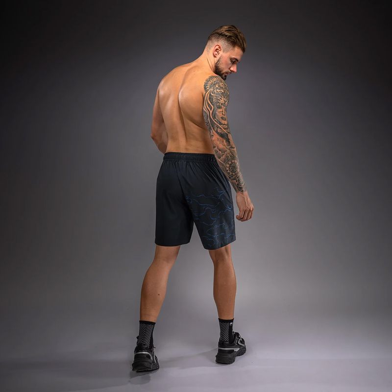 Мъжки тренировъчни шорти Venum Thunder Dragon Training Black/Royal Blue 3