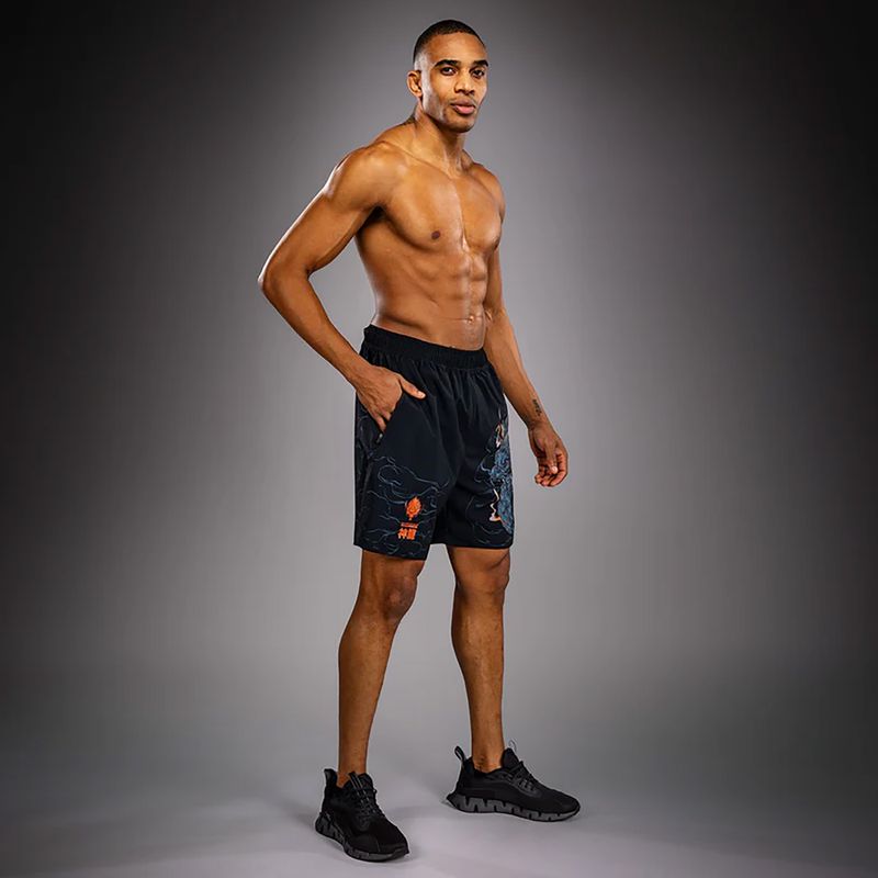 Мъжки тренировъчни шорти Venum Thunder Dragon Training Black/Grey/Copper 2