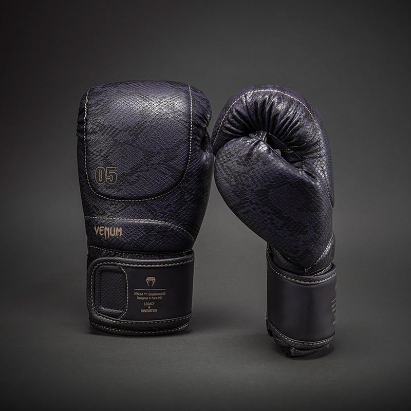 Боксови ръкавици Venum Impact Evo Scales Boxing dark purple 2