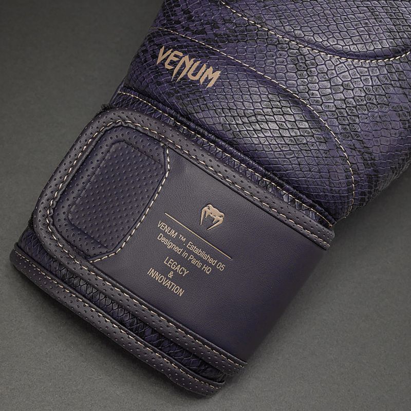 Боксови ръкавици Venum Impact Evo Scales Boxing dark purple 3