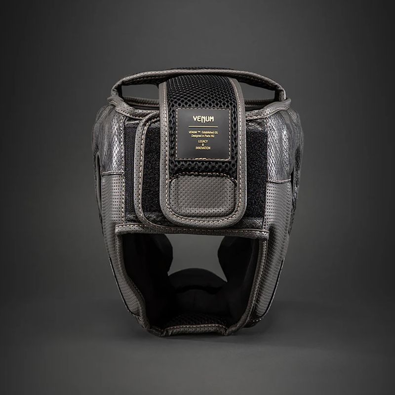 Боксова каска Venum Impact Evo Scales dark grey 4