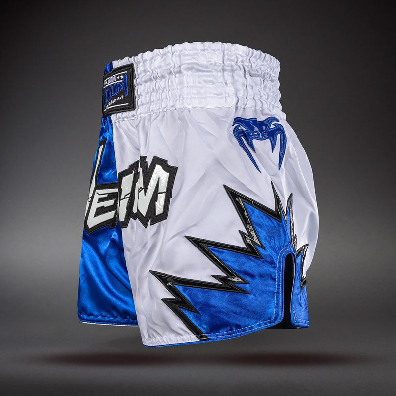 Тренировъчни шорти Venum Inferno 2.0 Muay Thai white/blue 3