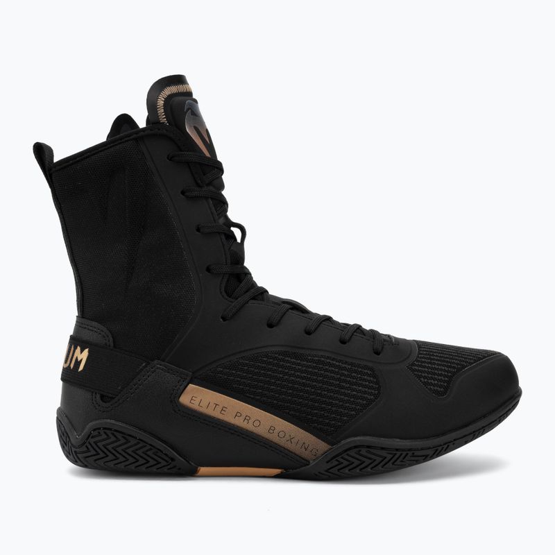 Боксьорски обувки Venum Elite Neo Boxing black/gold 2