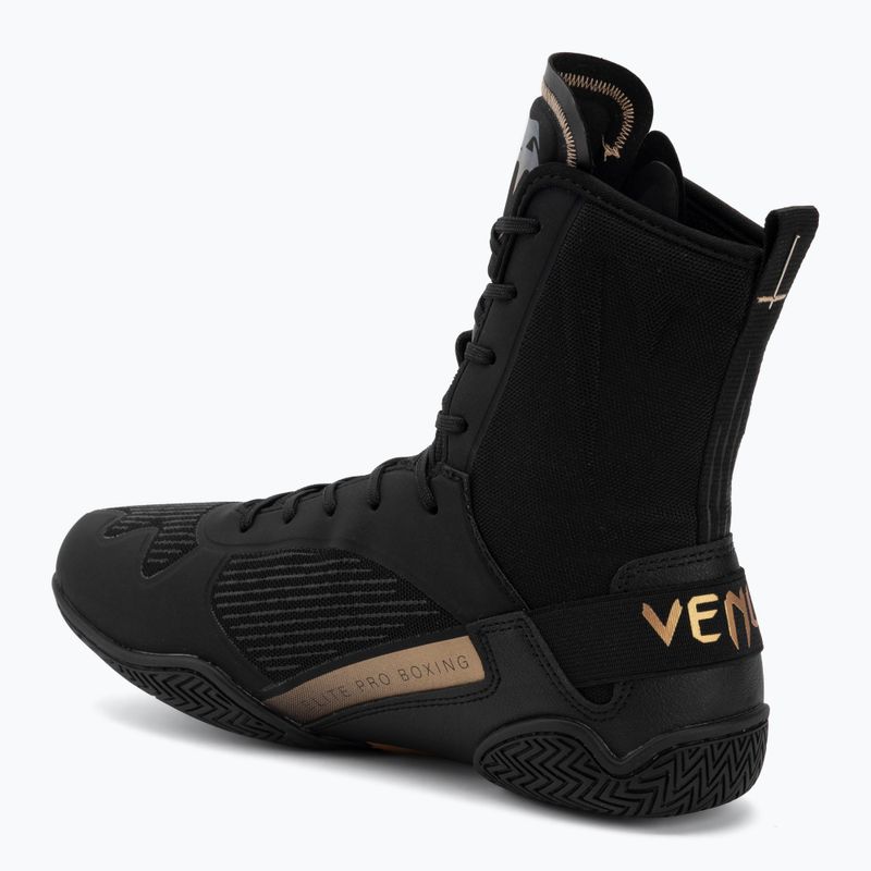 Боксьорски обувки Venum Elite Neo Boxing black/gold 3