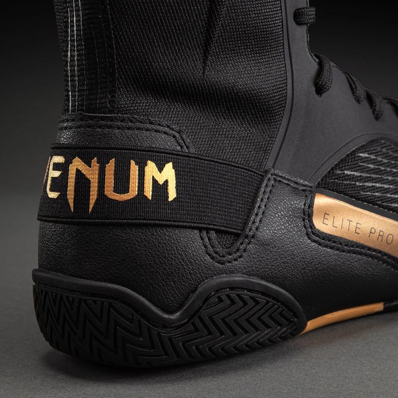 Боксьорски обувки Venum Elite Neo Boxing black/gold 5