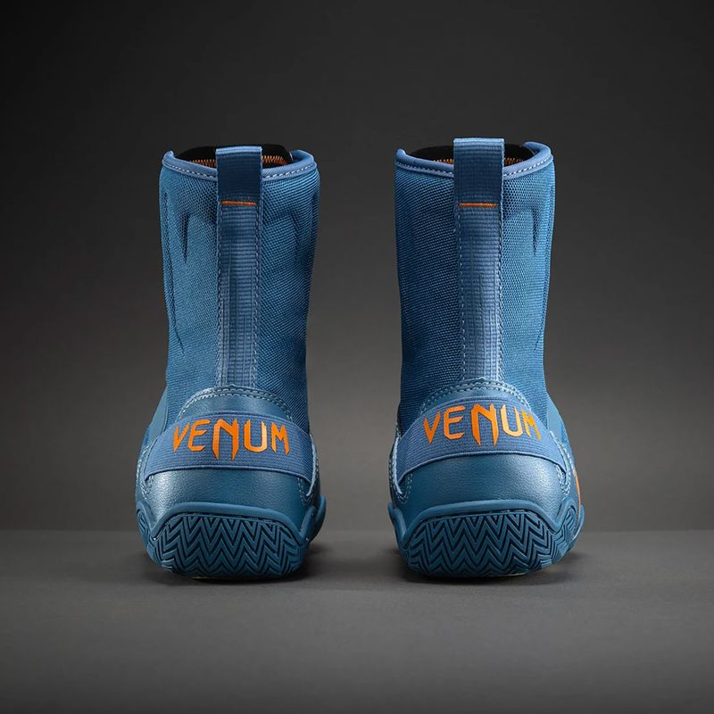 Боксьорски обувки Venum Elite Neo Boxing steel blue/orange 3