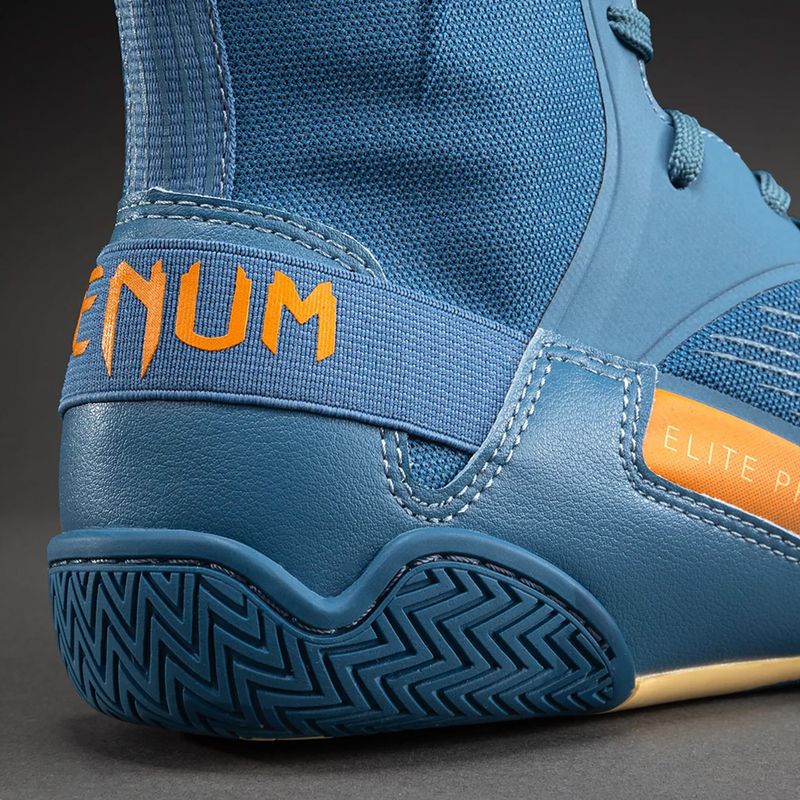 Боксьорски обувки Venum Elite Neo Boxing steel blue/orange 5