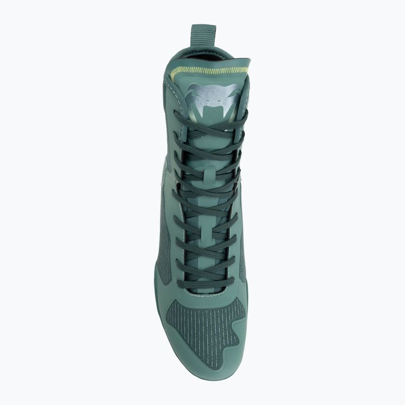 Боксьорски обувки Venum Elite Neo Boxing green/neon yellow 5