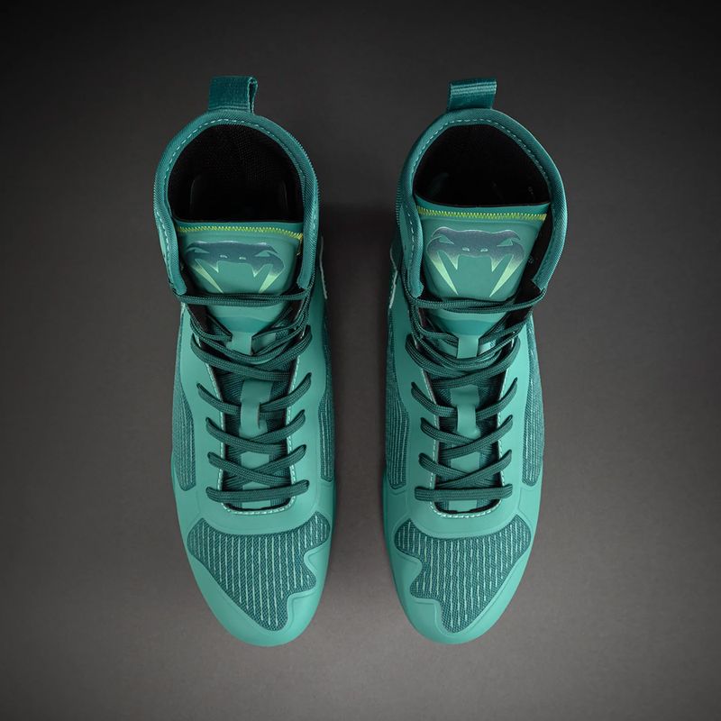 Боксьорски обувки Venum Elite Neo Boxing green/neon yellow 2