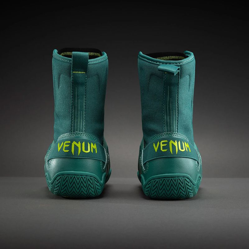 Боксьорски обувки Venum Elite Neo Boxing green/neon yellow 3