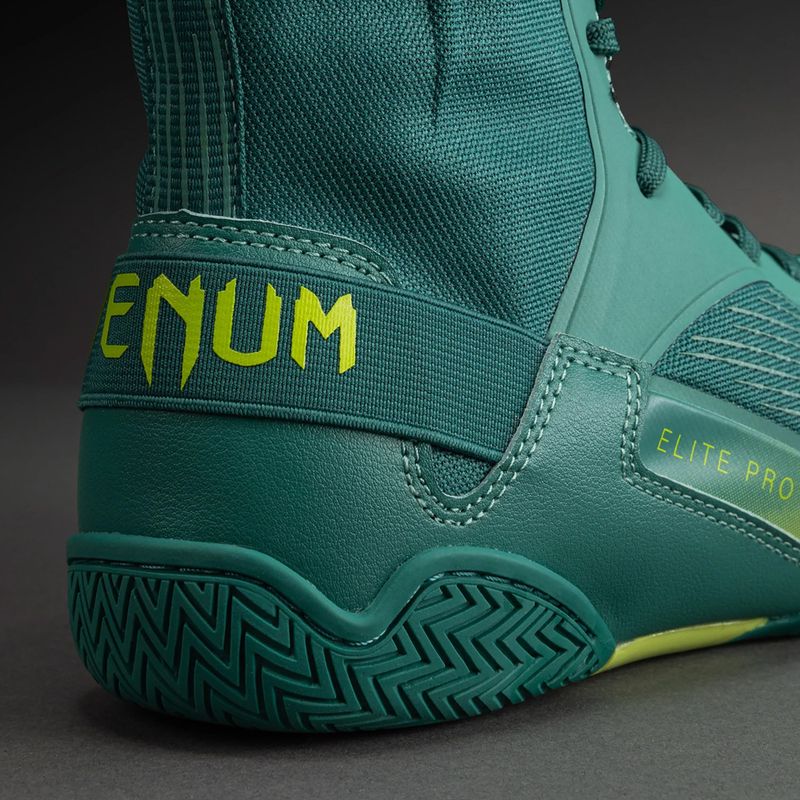 Боксьорски обувки Venum Elite Neo Boxing green/neon yellow 5