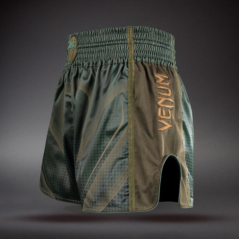 Тренировъчни шорти Venum Stealth Muay Thai Khaki/Dark Green 3
