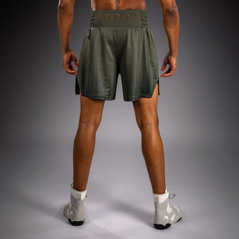 Мъжки боксьорски шорти Venum Stealth Boxing Khaki/Dark Green 3
