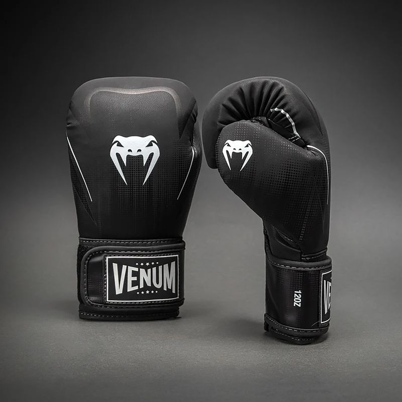 Боксови ръкавици Venum Stealth Boxing black/white 2