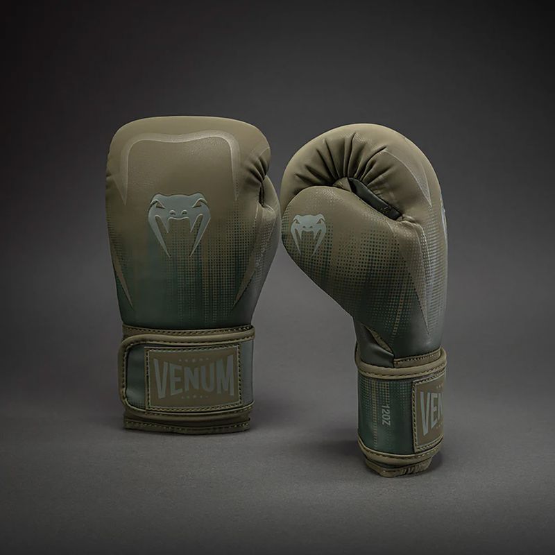 Боксови ръкавици Venum Stealth Boxing khaki/dark green 2