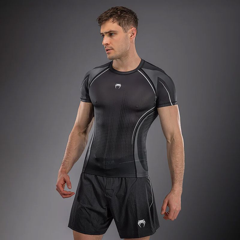 Мъжки рашгард Venum Stealth Rashguard black/white 3