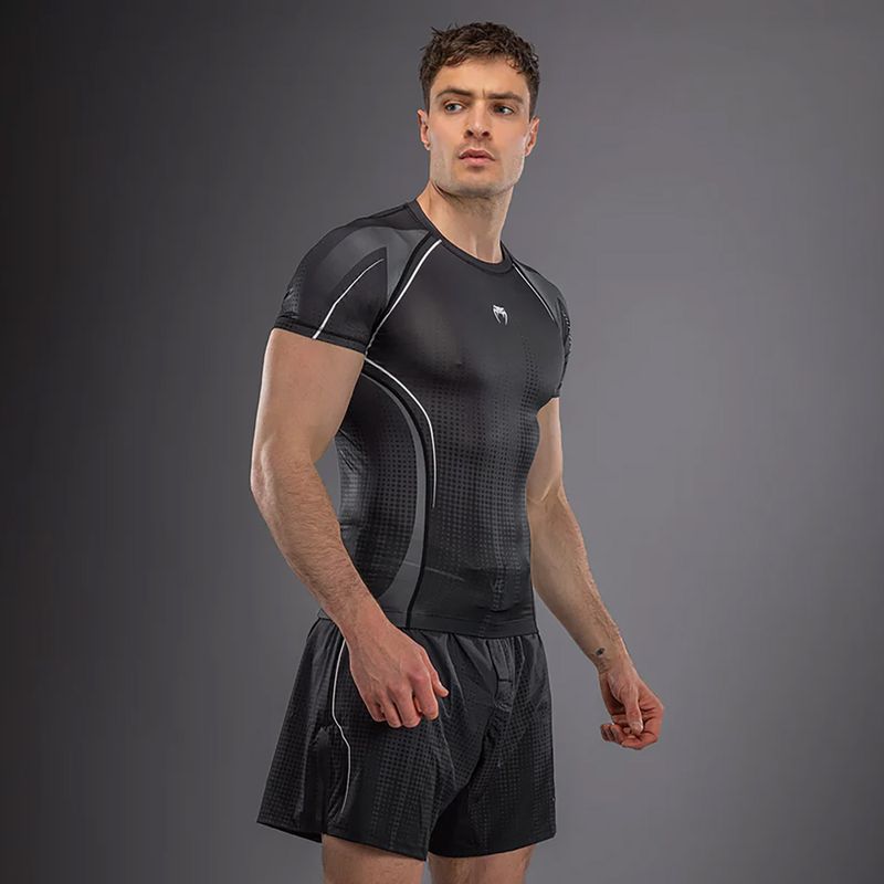 Мъжки рашгард Venum Stealth Rashguard black/white 4