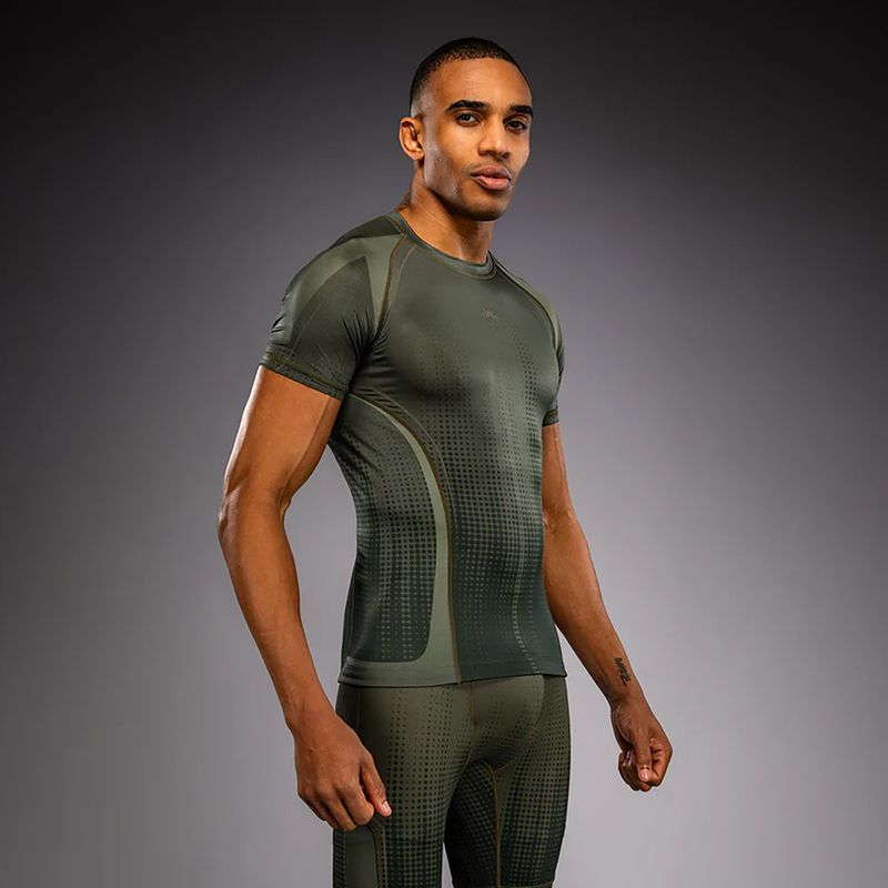 Мъжки рашгард Venum Stealth Rashguard khaki/dark green 3