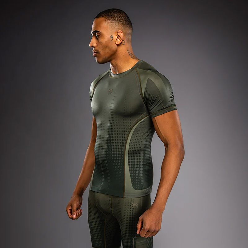Мъжки рашгард Venum Stealth Rashguard khaki/dark green 4