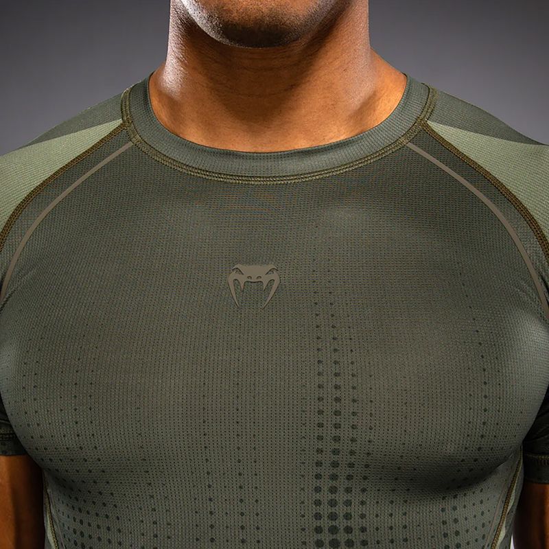 Мъжки рашгард Venum Stealth Rashguard khaki/dark green 5