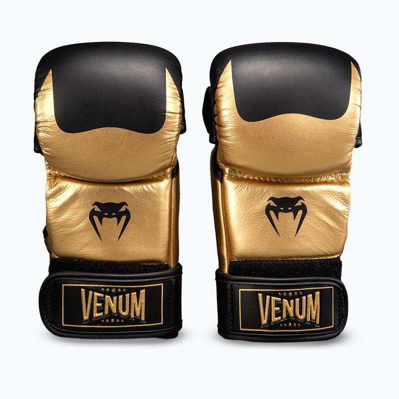 Ръкавици за ММА Venum Attack 2.0 Sparring Leather gold/black 2