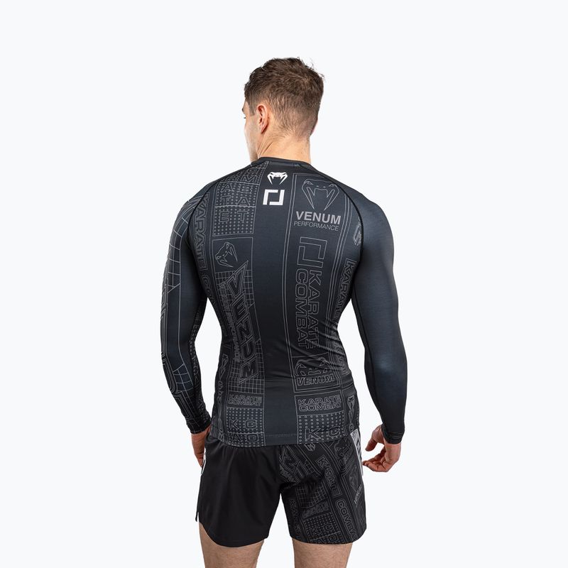 Мъжка блуза с дълъг ръкав за водни спортове Venum Karate Combat black/grey 2