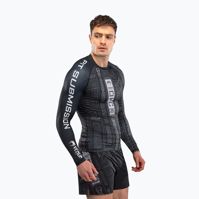 Мъжка блуза с дълъг ръкав за водни спортове Venum Karate Combat black/grey 3